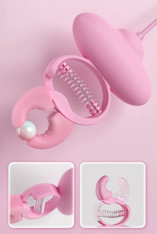Vibromasseur à tétons avec collier - Pinces à mamelon - Sein - Mamelon -  Vibromasseur