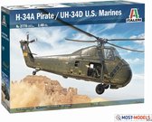 1:48 Italeri 2776 H-34A Pirate / UH-34D U.S. Marines Plastic Modelbouwpakket