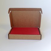 75x Cartes Blanco A6 en boîte - Rouge - 250g/ m2