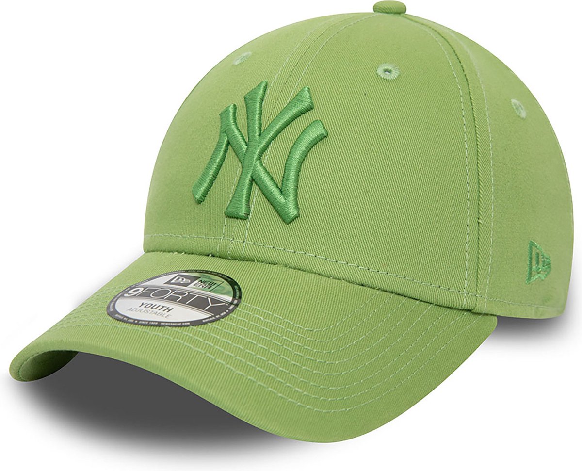 New Era - 6 tot 12 Jaar - Youth Cap - New York Yankees Youth League Essential Green 9FORTY Adjustable Cap