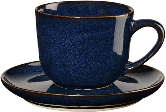 Foto: Asa selection espresso kop en schotel saisons midnight blue 90 ml