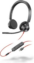HP Poly Blackwire 3325-M Microsoft Teams Certified USB-C 3.5mm Stereo Headset