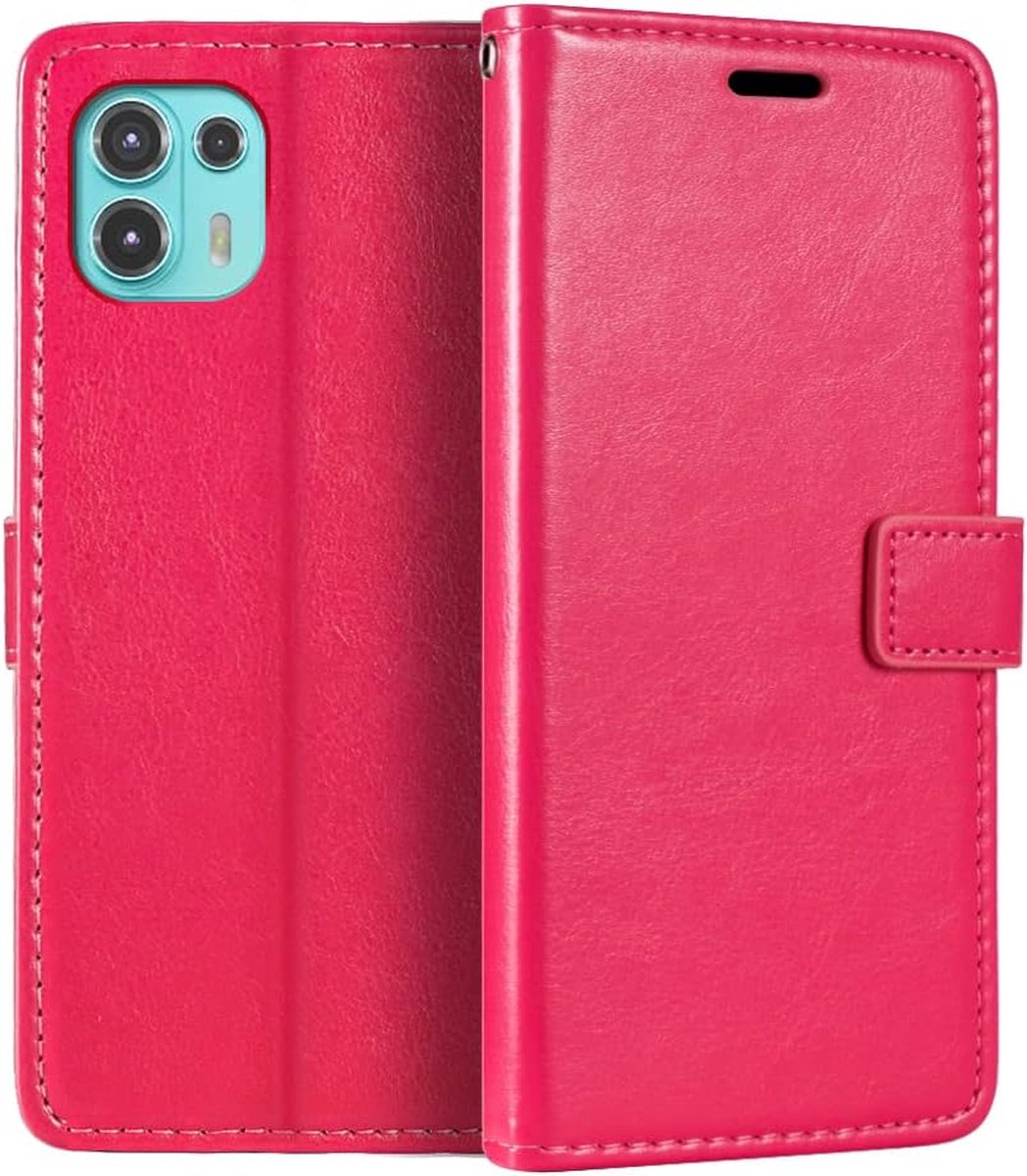 Portemonnee Book Case Hoesje Geschikt voor: Motorola Edge 20 Lite roze
