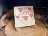 Chocolade voor valentijn | I Love You chocolade | Valentijnscadeau | Smaak Wit