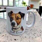 Mok Jack russel Beker cadeau voor haar of hem, kerst, verjaardag, honden liefhebber, zus, broer, vriendin, vriend, collega, moeder, vader, hond