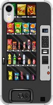 Casimoda® hoesje - Geschikt voor iPhone XR - Snoepautomaat - Shockproof case - Extra sterk - TPU/polycarbonaat - Zwart, Transparant
