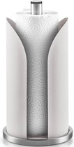 Zeller keukenrolhouder - rond - grijs - 15 x 31 cm - Keukenpapier houder