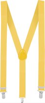 CHPN - Bretels - Gele bretels - Broekhouder - Geel - One size - Verstelbaar - Elastisch - Unisex