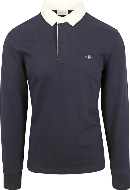 Gant - Rugger Shield Polo Navy - Regular fit - Polo Homme Taille 4XL