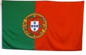 New Age Devi - Portugese Vlag | Portugal Vlag | 90x150cm | Originele Kleuren | Sterke Kwaliteit | Incl. Bevestigingsringen | Portugal Flag