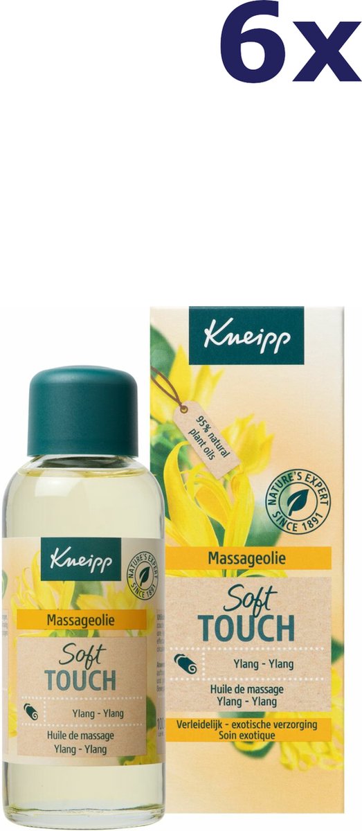 Kneipp Massageolie Ylang Ylang 6x 100 ml - Voordeelverpakking