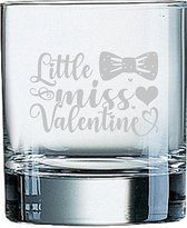 Gegraveerde Whiskeyglas 20cl Little miss valentine