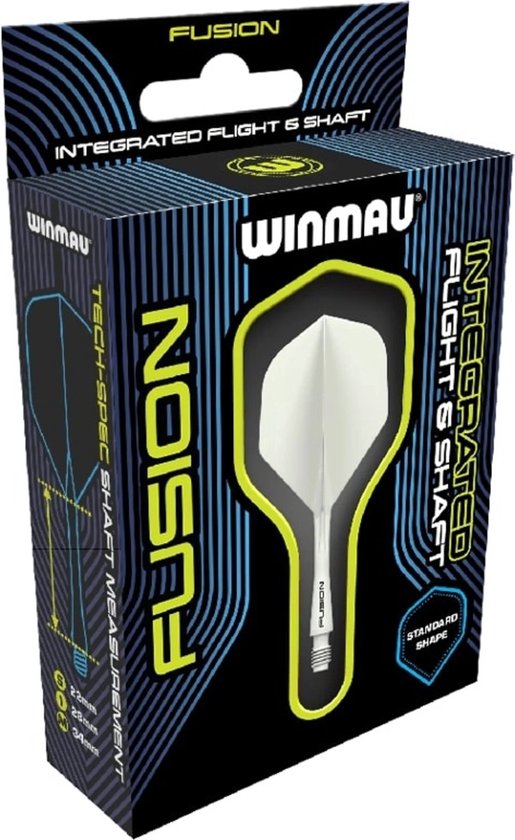 Winmau Fusion Solid White NO2 - Dart Flights van Merkloos — afbeelding 2