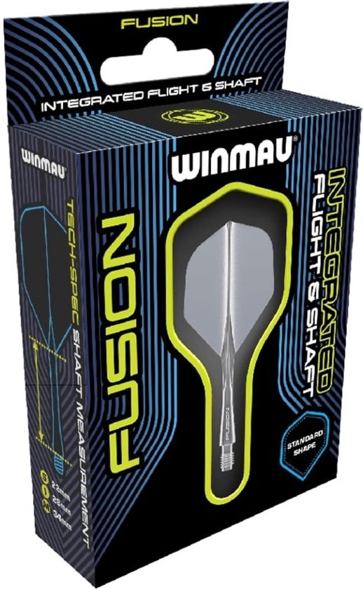 Winmau Fusion Smokey Grey NO2 - Dart Flights van Merkloos — afbeelding 2