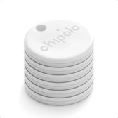 Chipolo One - Bluetooth GPS Tracker - Keyfinder Key Finder - 6-Pack - Wit