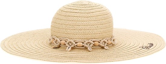 Guess Fedora Hat Dames Hoed - Natural - Maat L