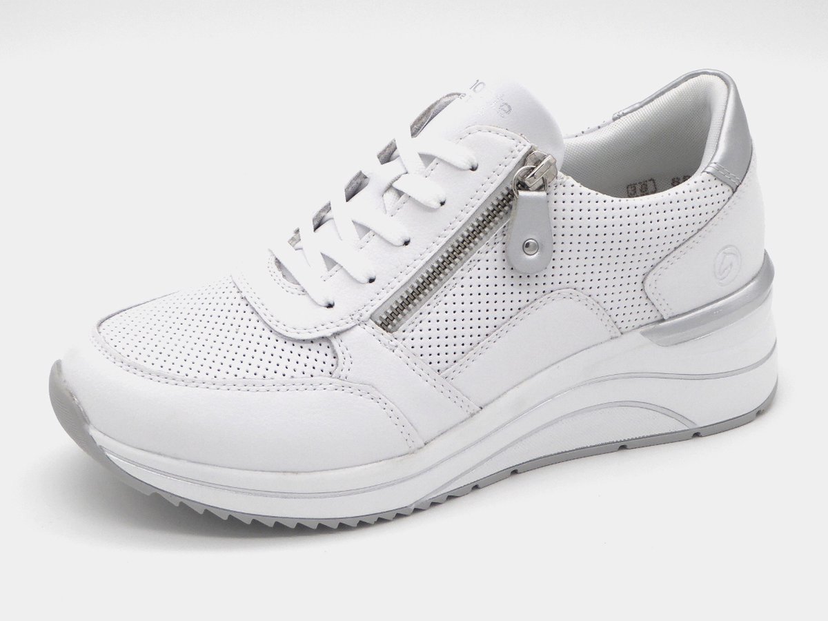 Remonte Dames Sneaker - D0T06-80 Wit - Maat 36