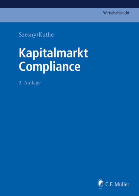 C.F. Müller Wirtschaftsrecht - Kapitalmarkt Compliance - cover