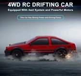 2.4G Drift RC Auto - 4WD Afstandsbestuurbaar Speelgoed Set - AE86