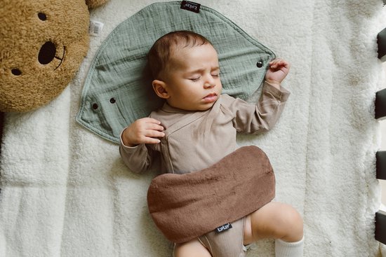 KipKep Woller Warmtekussen - Coffee - pittenzak - bij buikkrampjes - kruik - onrust - huilbaby - bruin — afbeelding 4