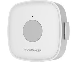 RoomBanker waterlekdetector WL1 – Ondersteunt detectie op twee punten: hoofdbehuizing en verlengkabel – IP66-goedgekeurd – Communicatie over zeer lange afstanden tot 1900 m in twee richtingen met hub – Moet werken met RoomBanker PICO of Station hub.