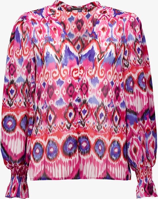 TwoDay dames blouse met tribal print - Roze - Maat XXL