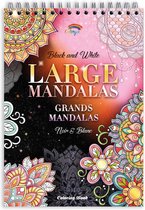 Colorya Mandala kleurboek voor volwassenen – grote mandala's – ontspannend A4-anti-stress kleurboek – spiraalkleurboeken met kunstenaarspapier zonder doordrukken – mandala's voor volwassenen