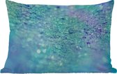 Buitenkussens - Tuin - Blauwe glitterstructuur in het licht - 60x40 cm