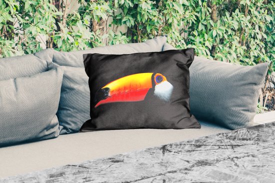 Coussins d'extérieur - Jardin - Toucan - Vogel - Bec - 50x30 cm