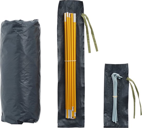 NOMAD® Jade Koepeltent 2 personen | Groen | Slechts 3KG | 2 Persoons Tent Met Binnentent | Waterdicht & Ventilerend | Incl Hoes