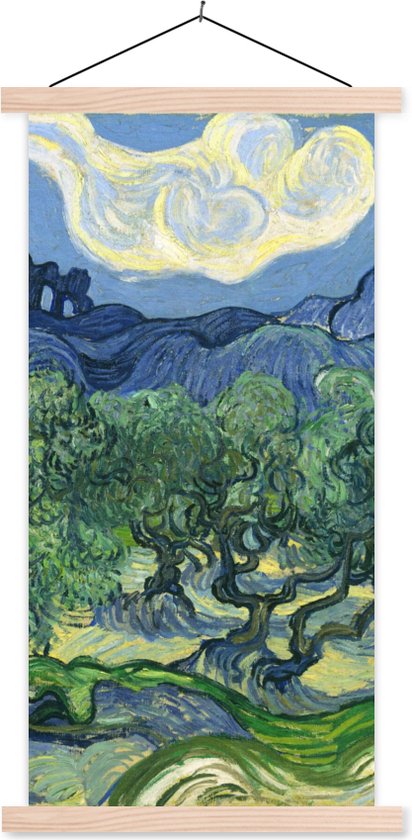 Affiche scolaire - Les oliviers - Vincent van Gogh - 60x120 cm - Lattes vierges