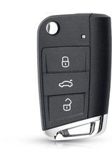 XEOD Autosleutelbehuizing - sleutelbehuizing auto - sleutel - Autosleutel / Geschikt voor Golf 7 Polo 6C Tiguan Jetta