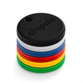 Chipolo One - Bluetooth GPS Tracker - Keyfinder Key Finder - 6-Pack - Zwart & Wit & Blauw & Rouge & Jaune & Vert