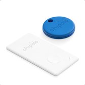 Chipolo One + Card Bundle - Bluetooth GPS Tracker - Keyfinder Key Finder - 2-Pack - Blauw