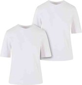 Urban Classics - Classy 2-Pack Dames T-shirt - XL - Wit/Wit