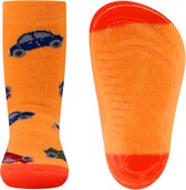 Chaussette antidérapante Ewers - Oranje clair & foncé - Voitures colorées - Elastique - Semelle silicone-18/19