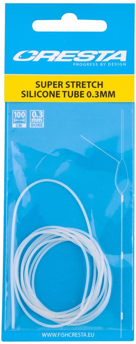 Cresta Super Stretch Silicone Tube 100cm - Maat : 0.3mm