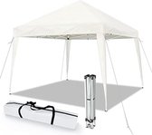 Pop up partytent - Partytent opvouwbaar - Vouwtent - 300 x 300 x 250 cm - 10 kg - Wit