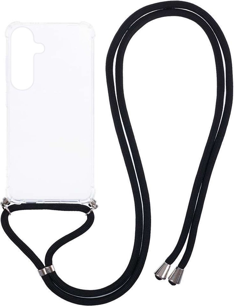 Anti-shock Back Cover Samsung Galaxy S24 Plus Transparant met Koord