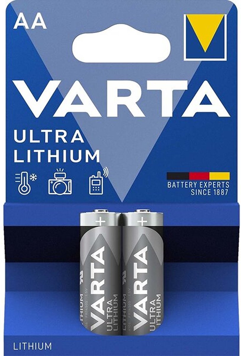 Varta Batterijen - Aa Penlite - Lithium Professioneel - 2 Stuks