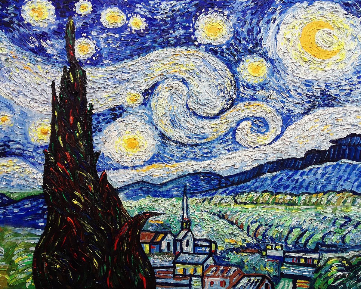 Inductie beschermer | Starry night | 59x52 cm | Ontdek de Inductie beschermer als een stijlvolle, PVC-vrije toevoeging voor elke keuken!