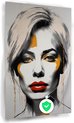 Vrouw Andy Warhol stijl