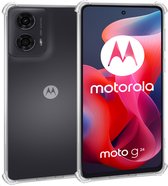 Geschikt voor Motorola Moto G24 - Hoesje - Shock Proof Case – Cover Transparant