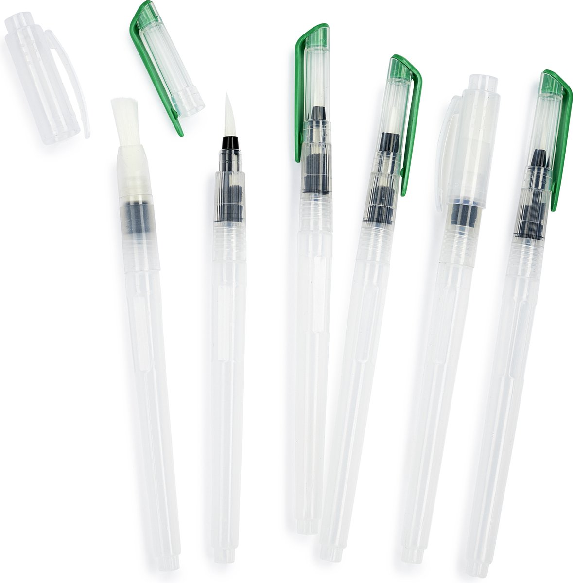 Artum - Waterbrush Set - 6 Delig Waterpenseel — afbeelding 3