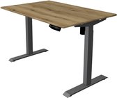 Kerkmann - Zit sta bureau Move-1 120x80cm eiken - antraciet poten - elektrisch