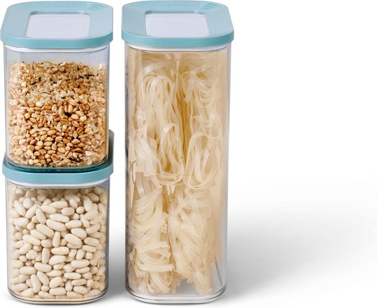 Mepal starter set boîte de rangement modula 3 pièces - vert nordique