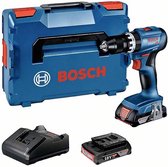 Bosch Professional GSB 18V-45 06019K3303 Perceuse-visseuse sans fil 18 V 2,0 Ah Li-ion Incl. 2 piles, incl. chargeur, incl. Valise