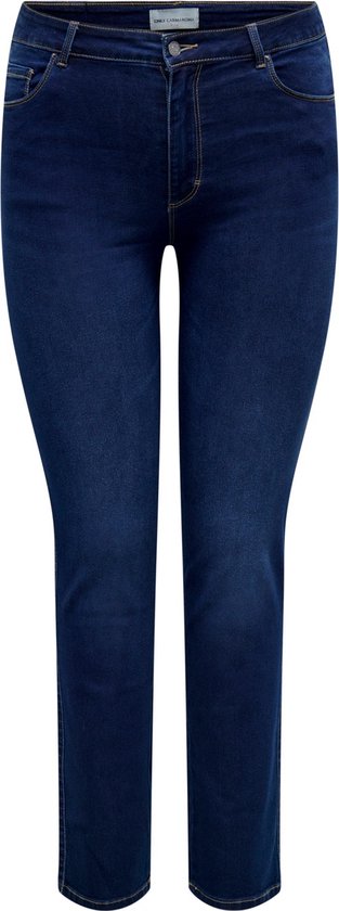 Only Dames Jeans CARAUGUSTA HW STRAIGHT BJ61 regular/straight Blauw