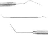 Belux Surgical Instruments / Hu-Friedy Wortelkanaal Plugger - Zilver - 18 CM - Tandspiegel Gratis (Zoals in de afbeelding)
