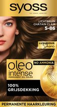 SYOSS Oleo Intense- 5-86 Lichtbruin - Permanente Haarverf - Haarkleuring - 1 stuk